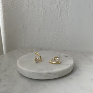 Curved Stud Earrings