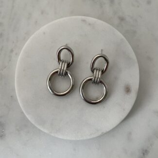 Dangle Chain Stud Earrings