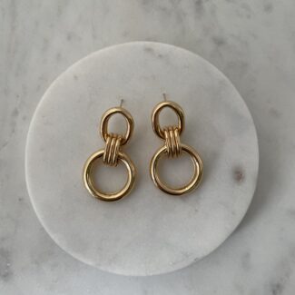 Dangle Chain Stud Earrings