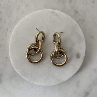 Dangle Chain Stud Earrings